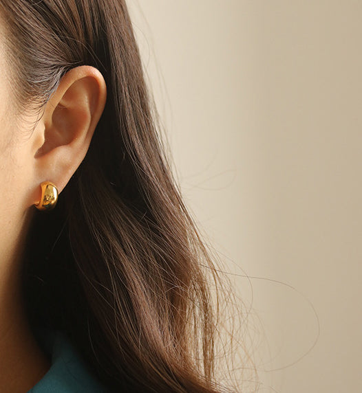 Classic Thick Loop Earrings