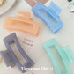 Solid Colored Rectangular Hair Claw