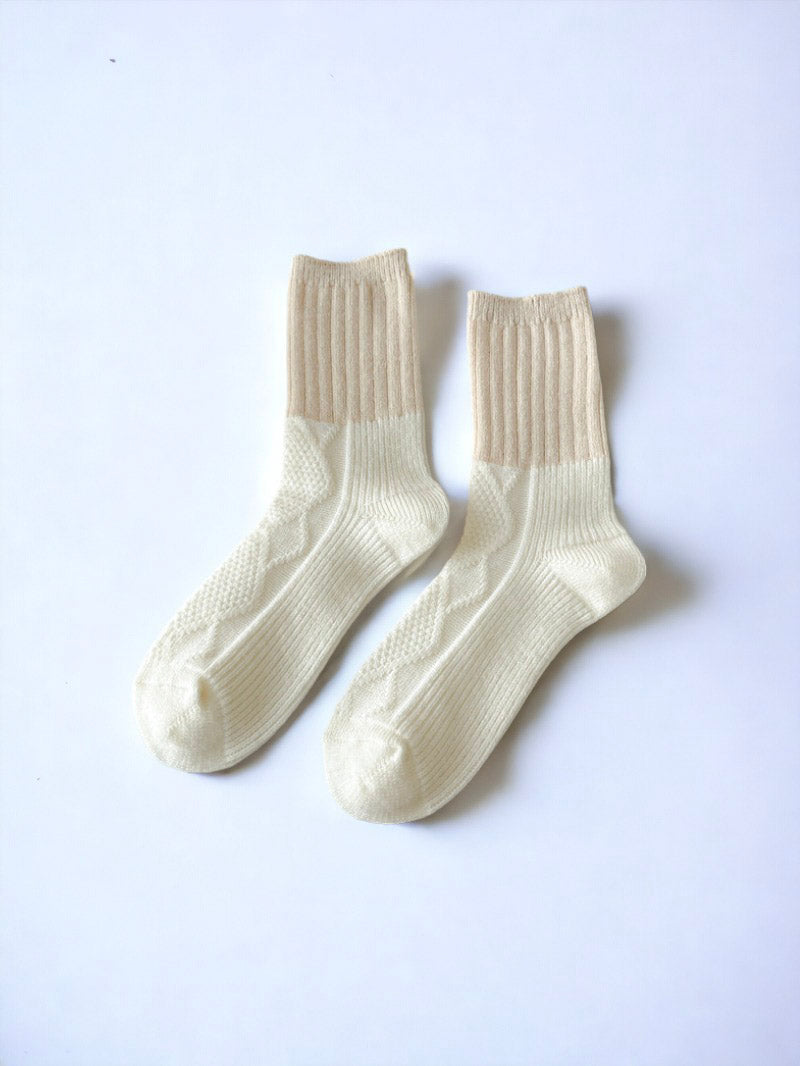 Thickened Mid-Calf Cashmere Artistic Wool Socks