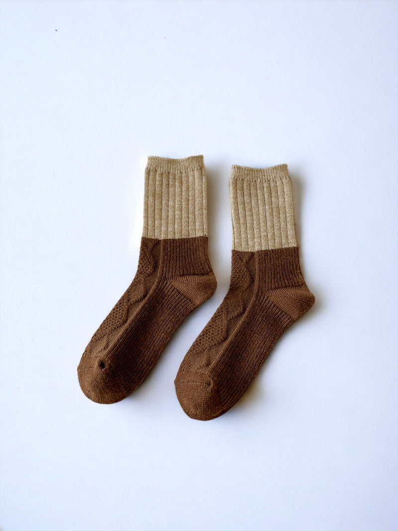 Thickened Mid-Calf Cashmere Artistic Wool Socks