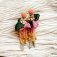 Bohemian Style Floral Tassel Earrings