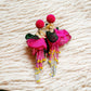 Bohemian Style Floral Tassel Earrings