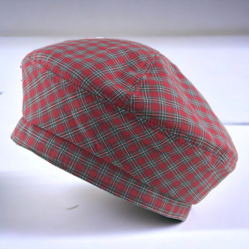 Classic Plaid Beret Hat