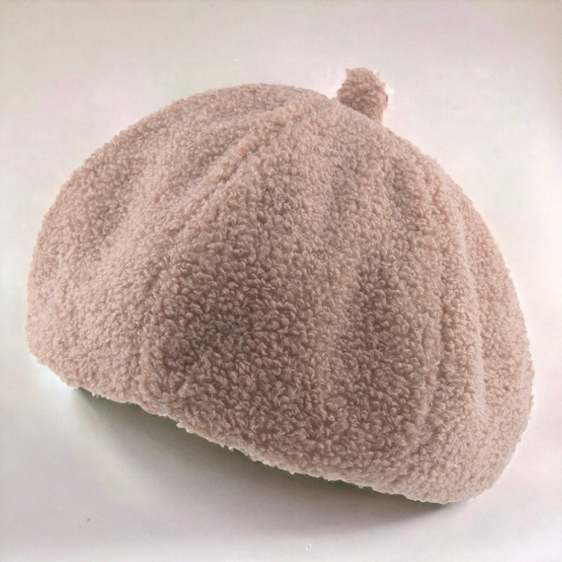 Autumn And Winter Fur Ball Beret Hat