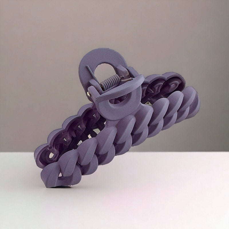 Large Size Chain Design Acrylic Hair Clip