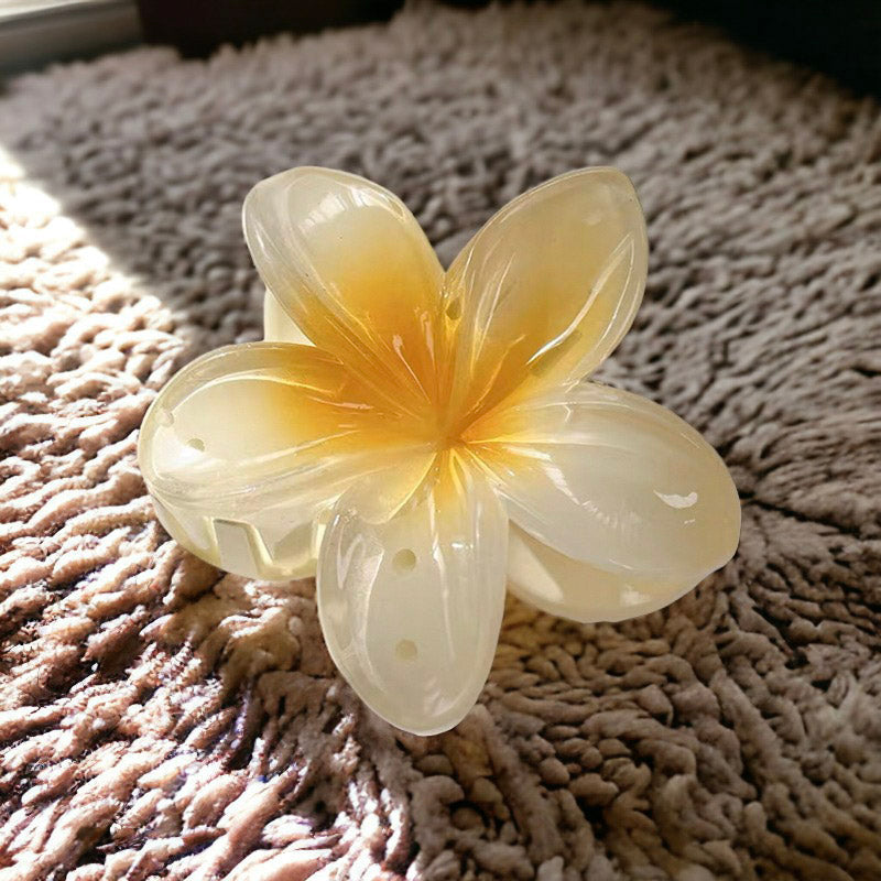 Plumeria Flower Designed Hair Clip