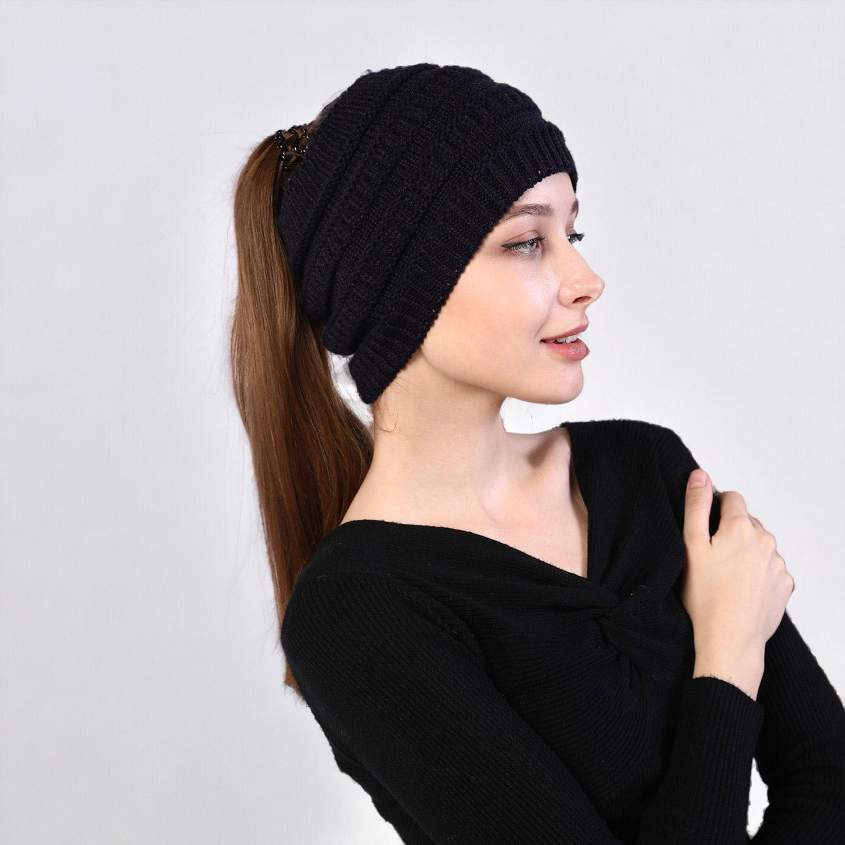 Autumn and Winter Women's Knitted Stretchable Hairband