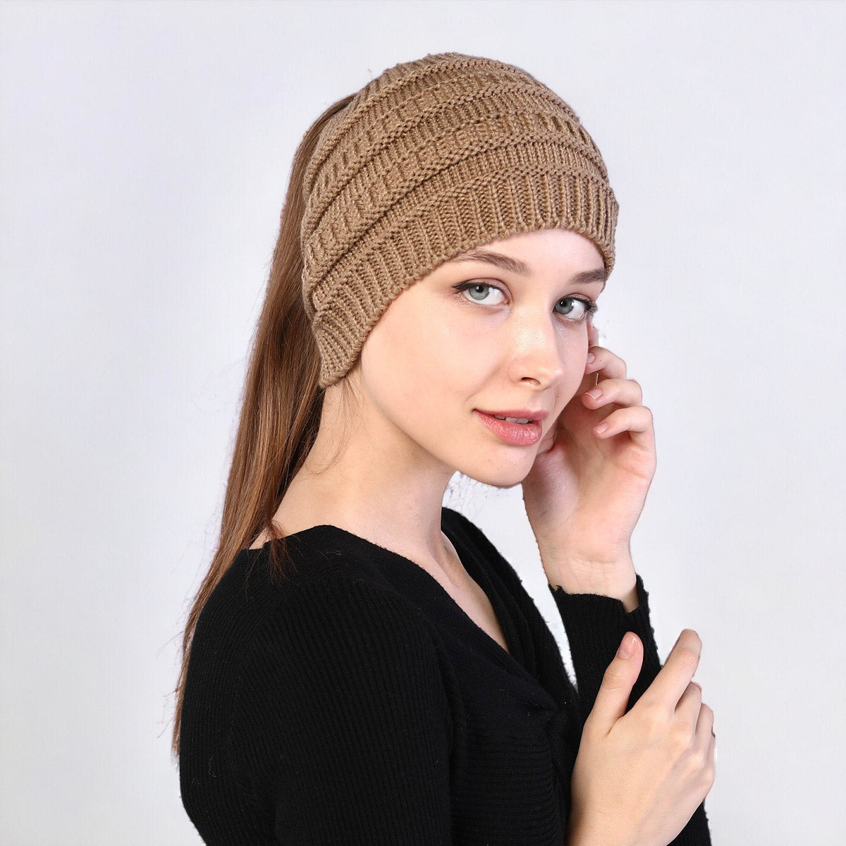 Autumn and Winter Women's Knitted Stretchable Hairband