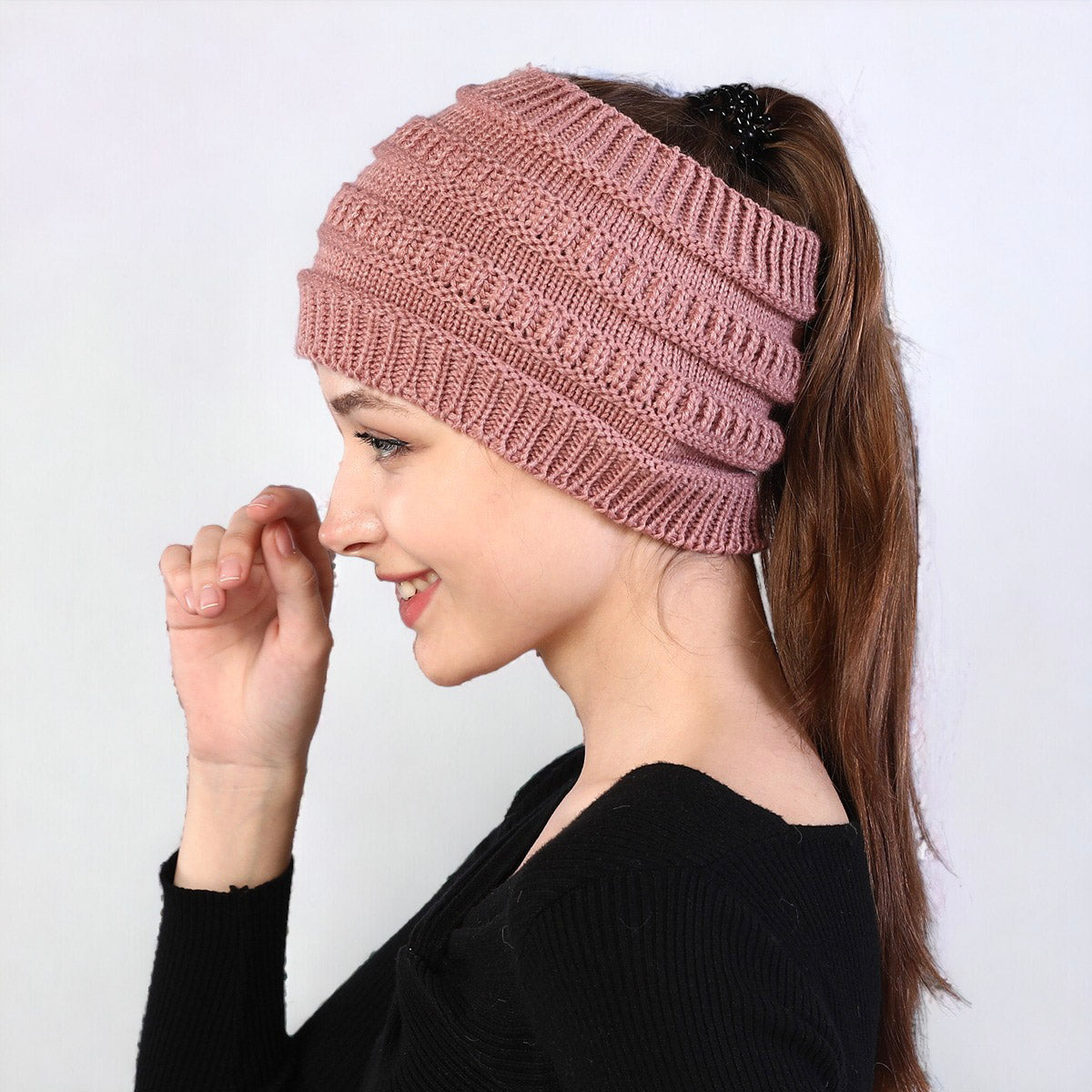 Autumn and Winter Women's Knitted Stretchable Hairband