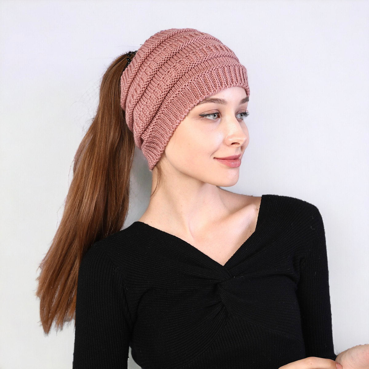 Autumn and Winter Women's Knitted Stretchable Hairband