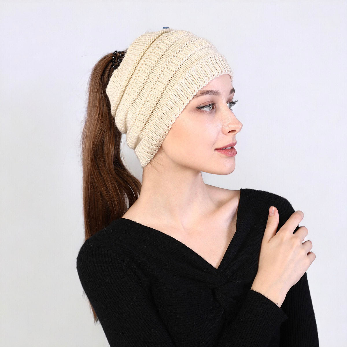 Autumn and Winter Women's Knitted Stretchable Hairband