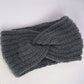 Autumn and Winter Women's Knitted Stretchable Knot Hairband