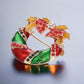 Holiday Wreath Stocking and Bell Christmas Brooch