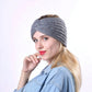 Autumn and Winter Women's Knitted Stretchable Knot Hairband