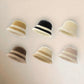 Plush Spliced Woolen Fisherman Hat For Women