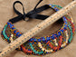 Tribal Colorful Beaded Bib Scallop Edge Statement Necklace