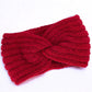 Autumn and Winter Women's Knitted Stretchable Knot Hairband