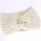 Autumn and Winter Women's Knitted Stretchable Knot Hairband