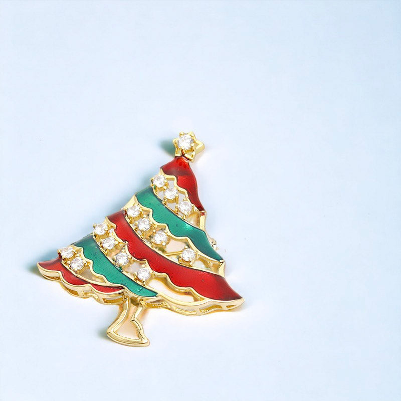 Christmas Tree Holiday Brooch