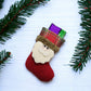 Santa, Snowman and Reindeer Design Socks For Christmas Decoration