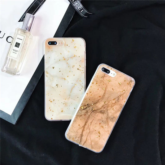 Marble Gold Flakes Phone Case