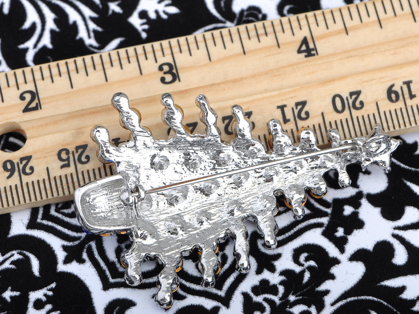 Multi Colored Holiday Christmas Tree Jewel Pin Brooch