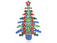 Multi Colored Holiday Christmas Tree Jewel Pin Brooch