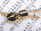 Violin Brooch Pin Enamel Bow Cello Fiddle Music Instrument