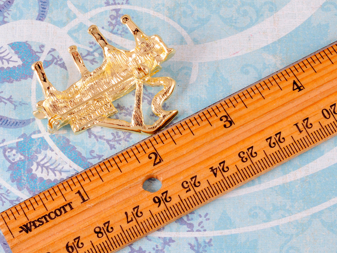 Grand Piano Enamel Brooch Pin