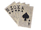 Royal Flush Poker Playing Hand Cards Brooch Pin