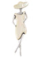 Silver Tone Abalone Shell Elegant Lady Women Dancer Brooch Pin for Wedding Birthday Party