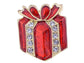 Multicolor Green Holiday Christmas Tree Star Brooch Pin