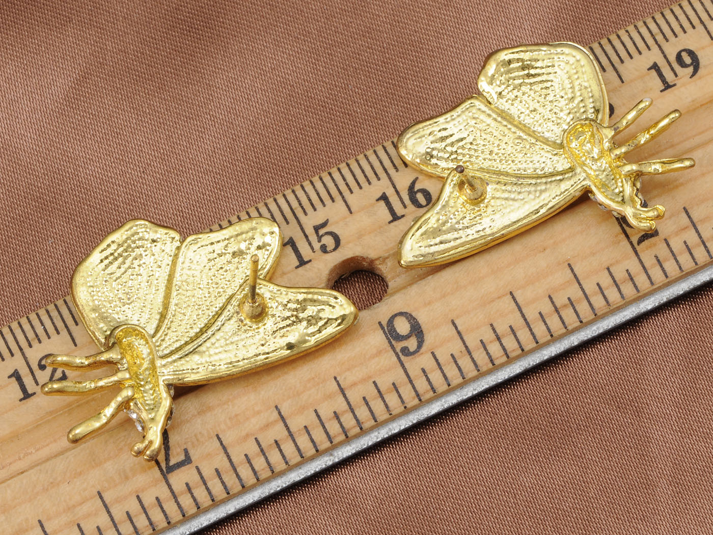 Hand Painted Butterfly Insect Element Earrings