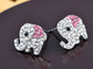 Colored Elephant Stud Earrings