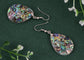 Mosaic Harmony Natural Abalone Shell Handmade Dangle Earrings Shell Jewelry