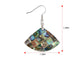 Mosaic Harmony Natural Abalone Shell Handmade Dangle Earrings Shell Jewelry