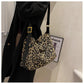 Textured Leopard Print Bag