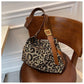 Textured Leopard Print Bag