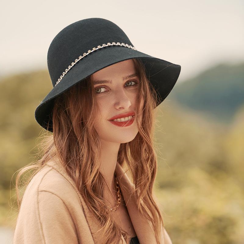 Rhinestone Trimmed Floppy Hat