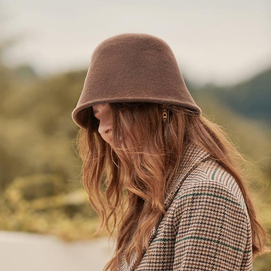 Simple Wool Cloche Hat