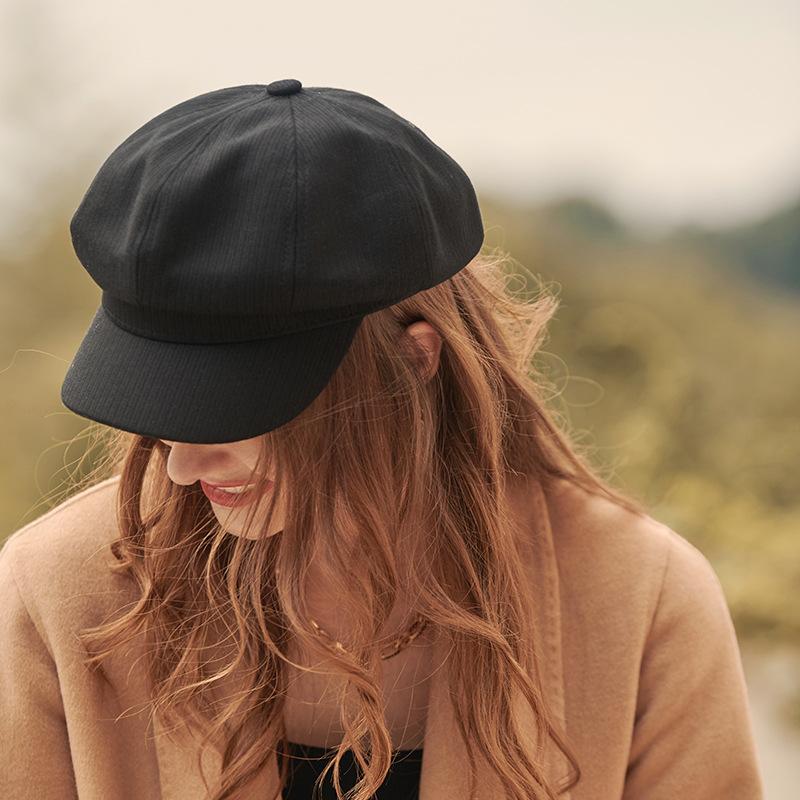 Textured Newspaper Boy Cap