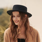 Bejeweled Trim Wide Brimmed Hat