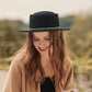 Bejeweled Trim Wide Brimmed Hat