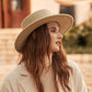 Buckle Detail Wide Brimmed Hat