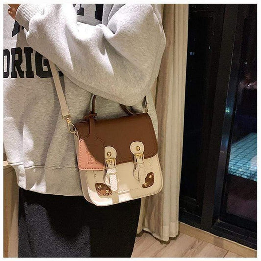 Solid Color Satchel Bag