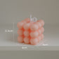 Trendy Bubble Cube Candle