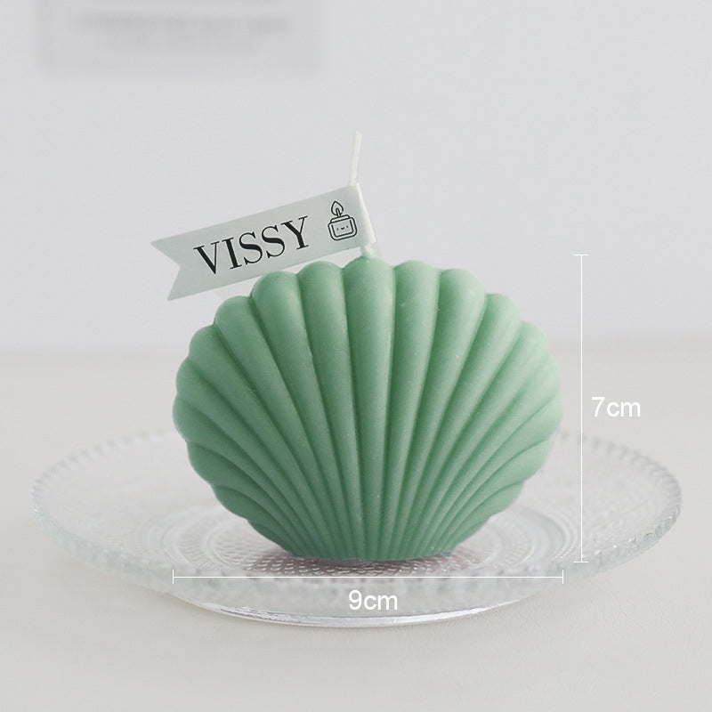 Pastel Seashell Small Candle