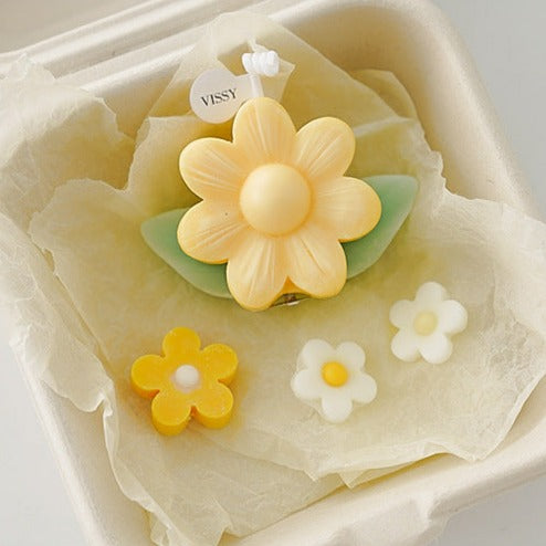 Flower Shaped Pastel Candle