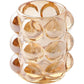 Bubble Brush Holder Clear Glass Cup