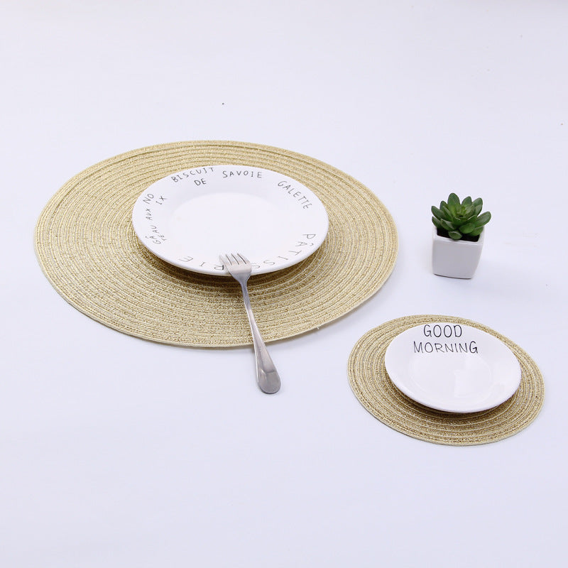 Small Circular Woven Placemat